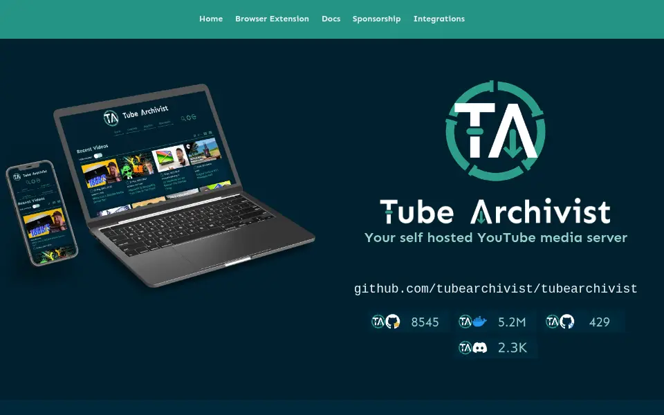 Vista previa de Tube Archivist