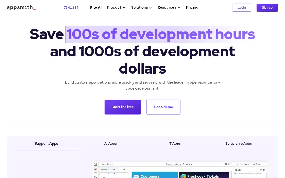 Vista previa de Appsmith