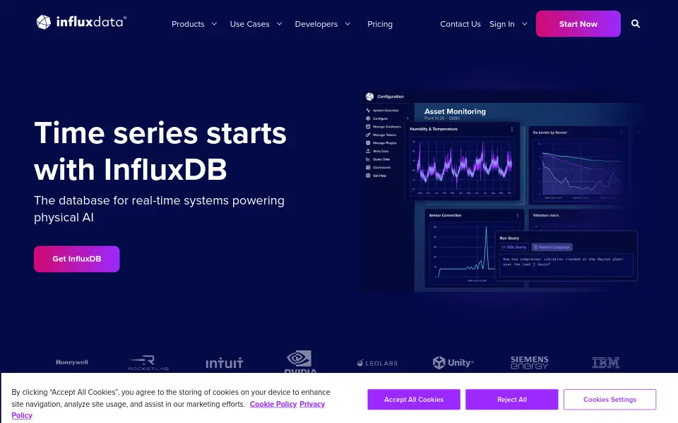 Vista previa de influxdb