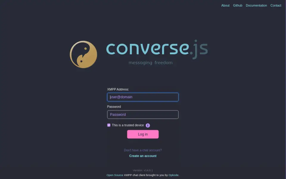 Vista previa de converse.js