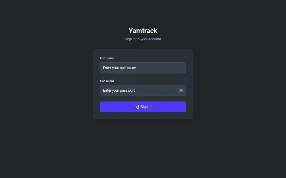 Vista previa de Yamtrack
