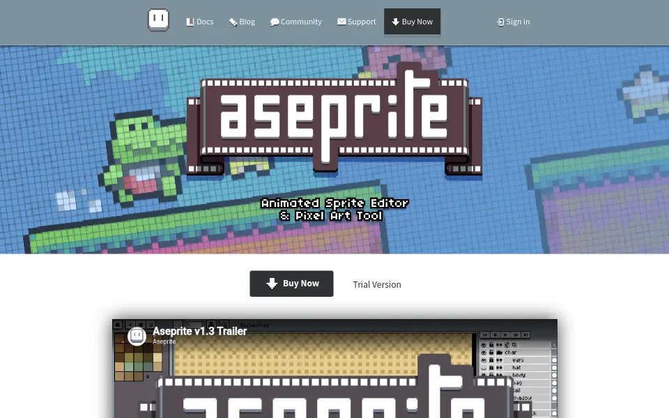 Vista previa de aseprite