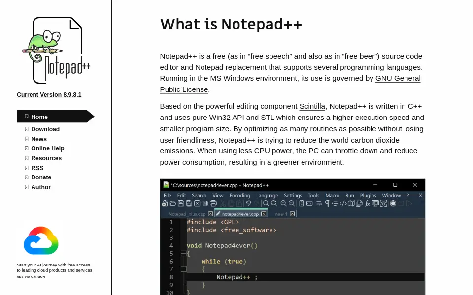 Vista previa de notepad-plus-plus