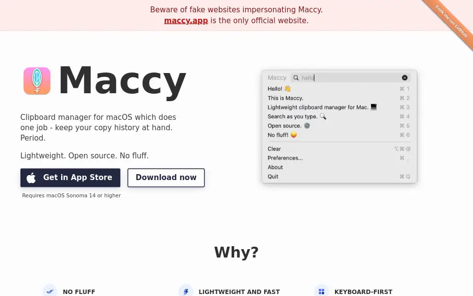 Vista previa de Maccy