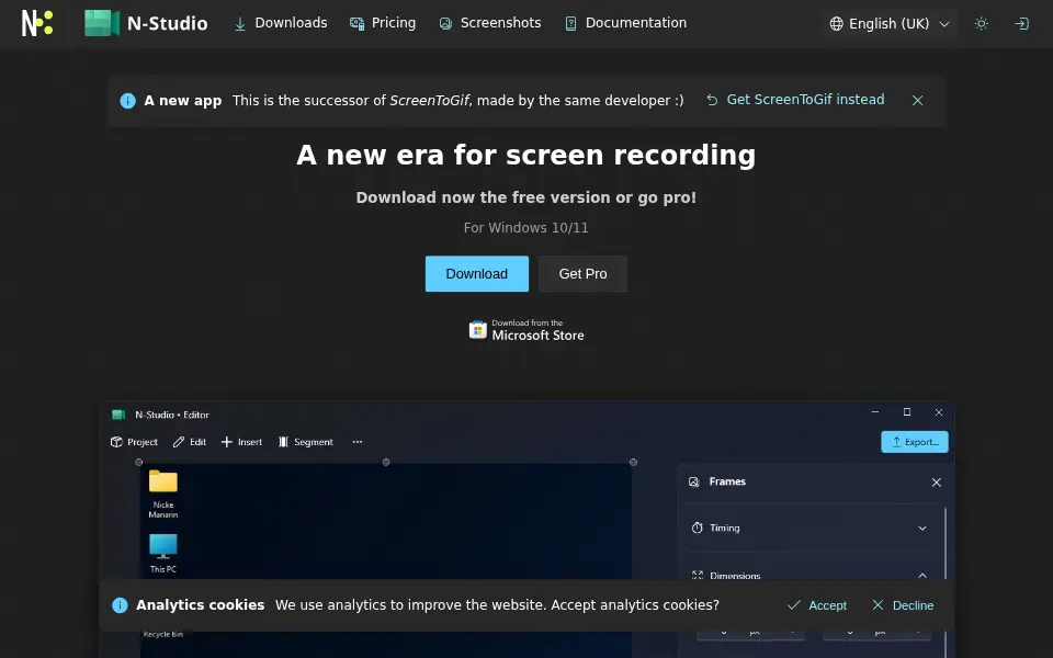 Vista previa de ScreenToGif