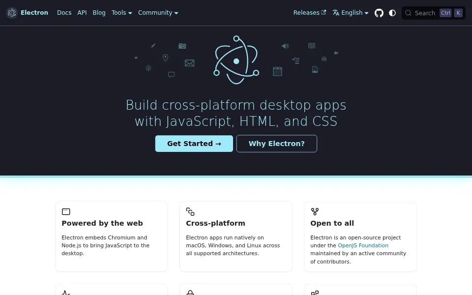 Vista previa de Electron
