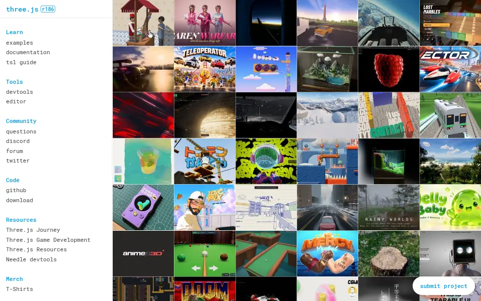 Vista previa de three.js