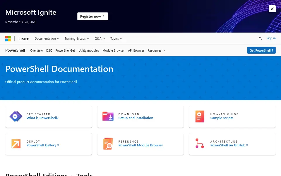 Vista previa de PowerShell