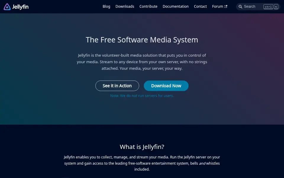 Vista previa de Jellyfin