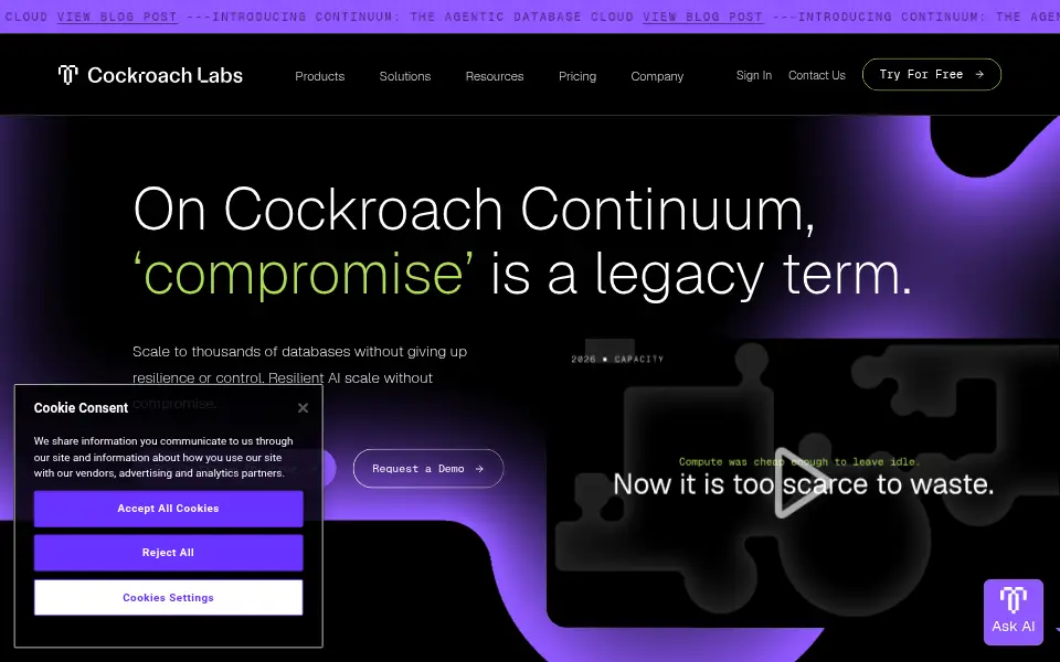 Vista previa de CockroachDB