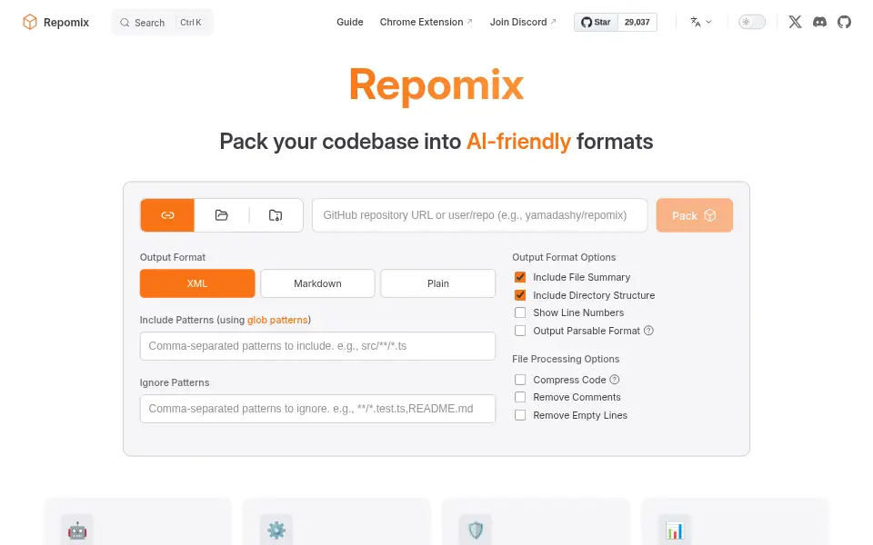 Vista previa de Repomix