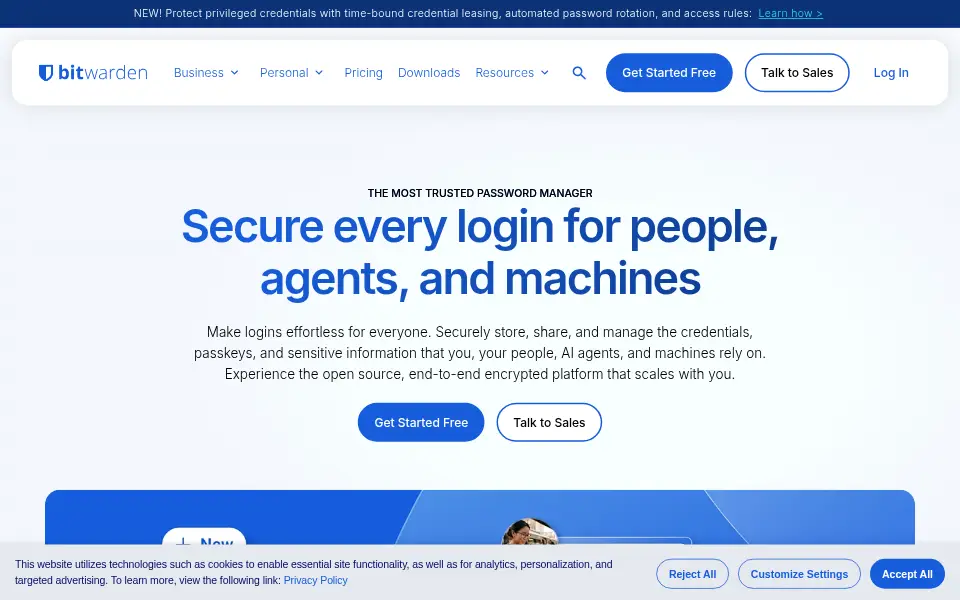 Vista previa de Bitwarden