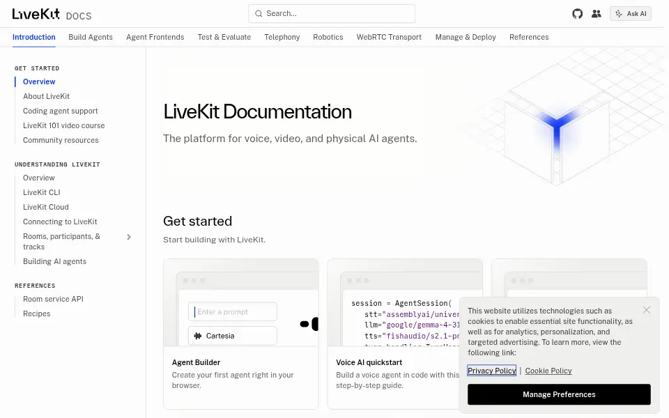 Vista previa de LiveKit